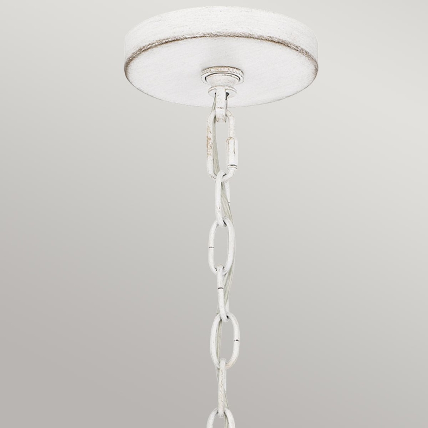 Quoizel - Lustre sur chaîne WAYLON 4xE27/60W/230V Ø 50,4 cm brun/blanc