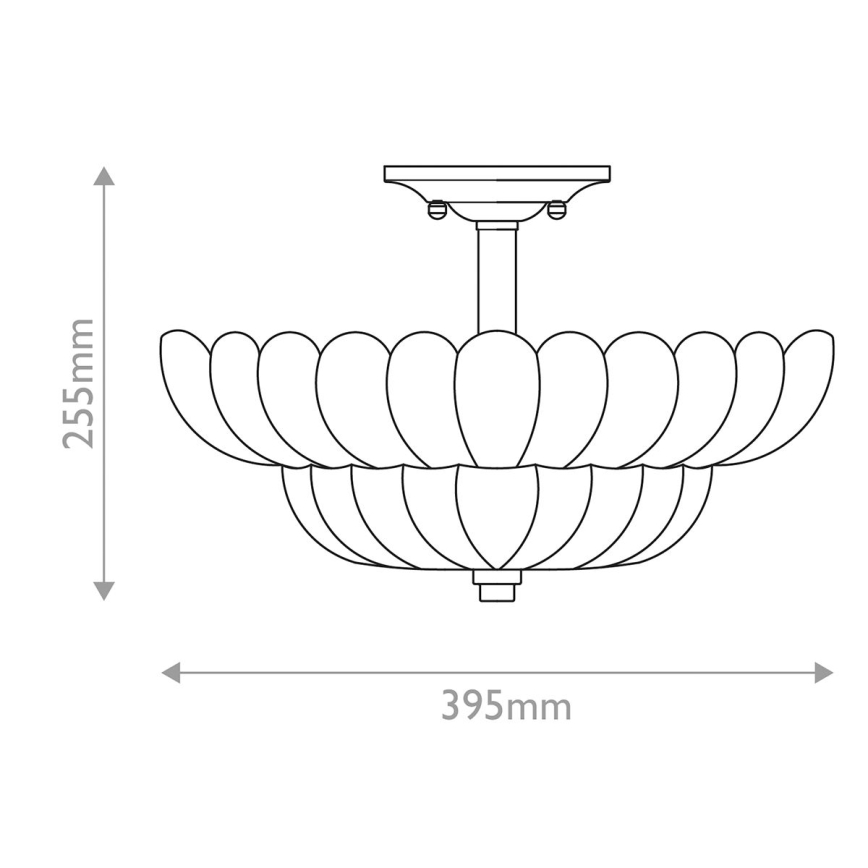 Quoizel - Plafonnier WHITECAP 4xE14/40W/230V d. 39,5 cm