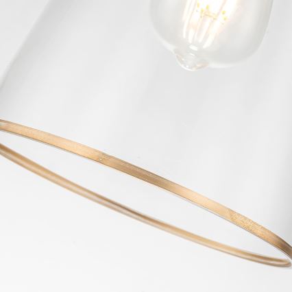 Quoizel - Suspension-barre STARING 1xE27/40W/230V d. 18,4 cm doré/patine/transparent