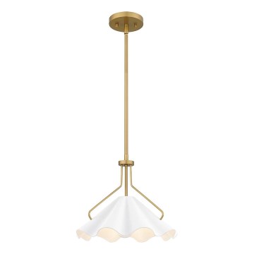 Quoizel - Suspension-barre MEJIA 1xE27/60W/230V d. 35,6 cm laiton