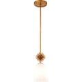 Quoizel - Suspension-barre STARING 1xE27/40W/230V d. 18,4 cm doré/patine/blanc