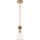 Quoizel - Suspension-barre STARING 1xE27/40W/230V d. 18,4 cm doré/patine/transparent