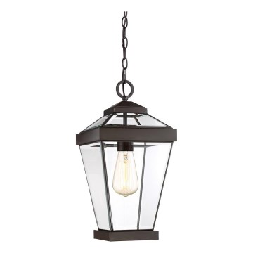 Quoizel - Suspension filaire d'extérieur RAVINE 1xE27/60W/230V IP23 noire