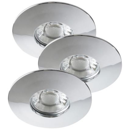 Rabalux - Lot de 3 plafonniers encastrés pour salle de bains LED/4W/230V IP44