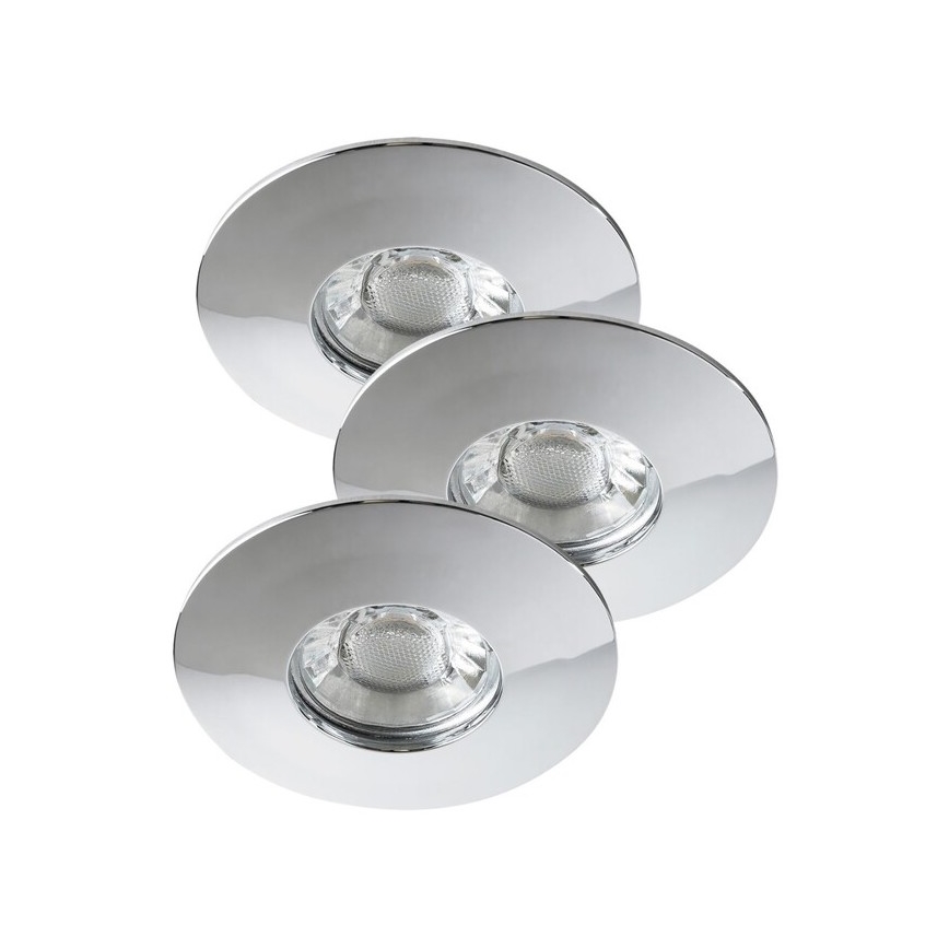 Rabalux - Lot de 3 plafonniers encastrés pour salle de bains LED/4W/230V IP44
