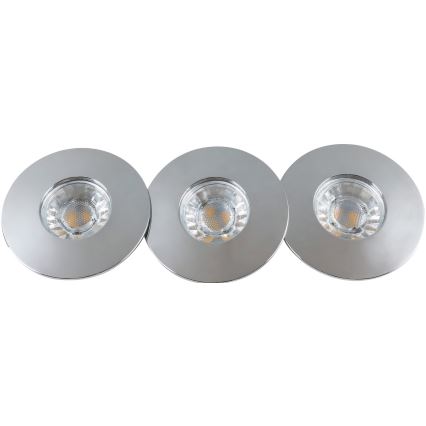 Rabalux - Lot de 3 plafonniers encastrés pour salle de bains LED/4W/230V IP44