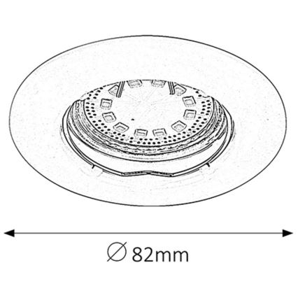 Rabalux - LOT 3xLED Spot encastrable 3xGU10/3W/230V IP40