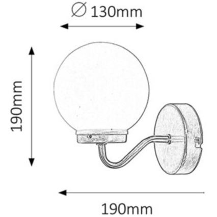 Rabalux - Applique murale salle de bain 1xE14/40W/230V IP44