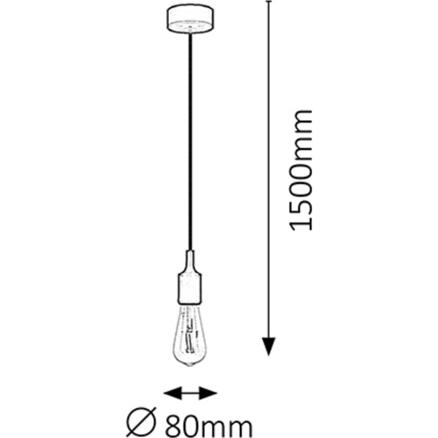 Rabalux - Suspension E27/40W jaune