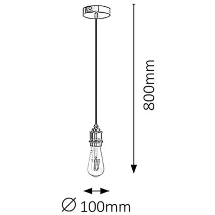 Rabalux - Suspension E27/40W bronze