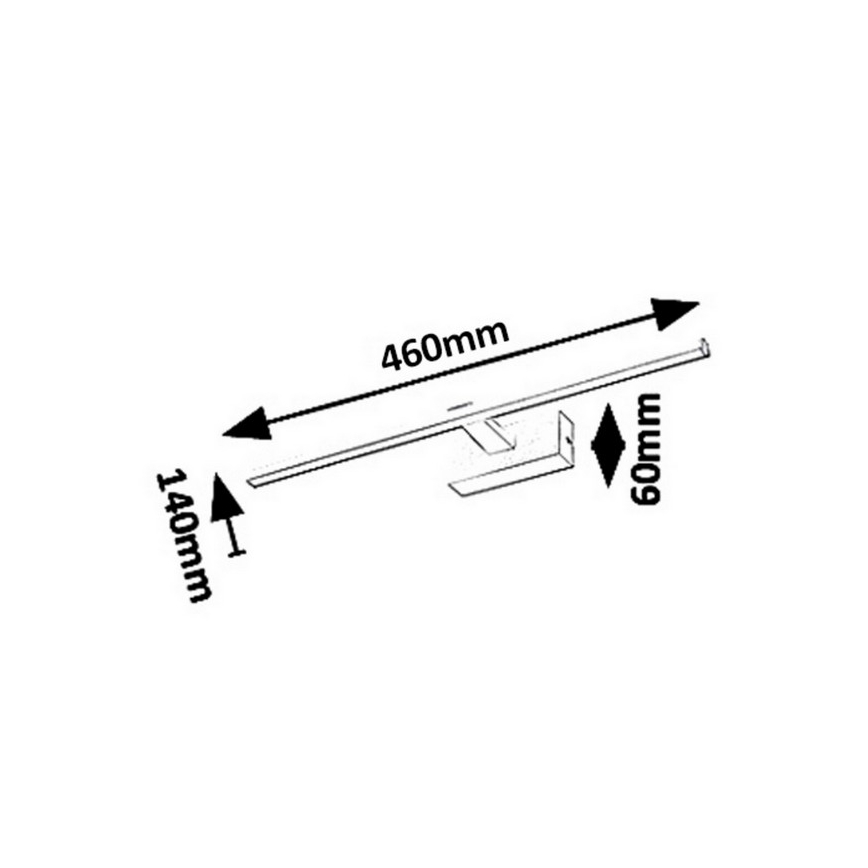 Rabalux - Éclairage pour miroir de salle de bains LED/8W/230V IP23 46 cm