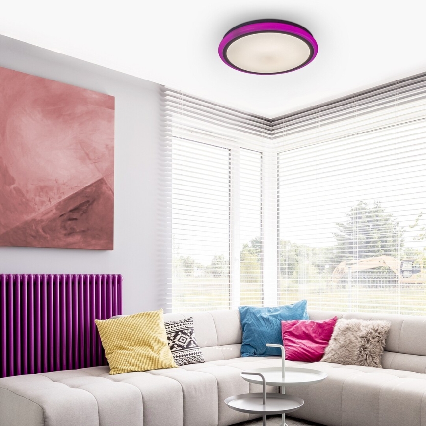 Rabalux - Plafonnier LED dimmable avec télécommande RGB LED/32W/230V Ø 40 cm