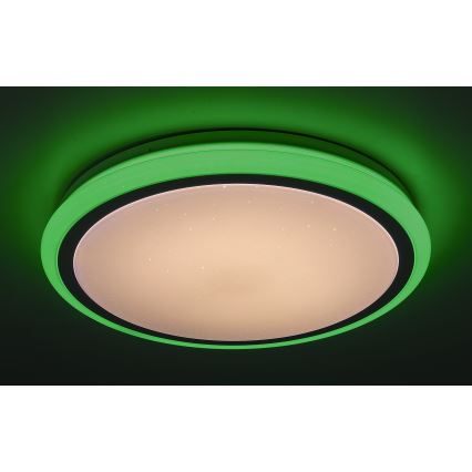 Rabalux - Plafonnier LED dimmable avec télécommande RGB LED/32W/230V Ø 40 cm