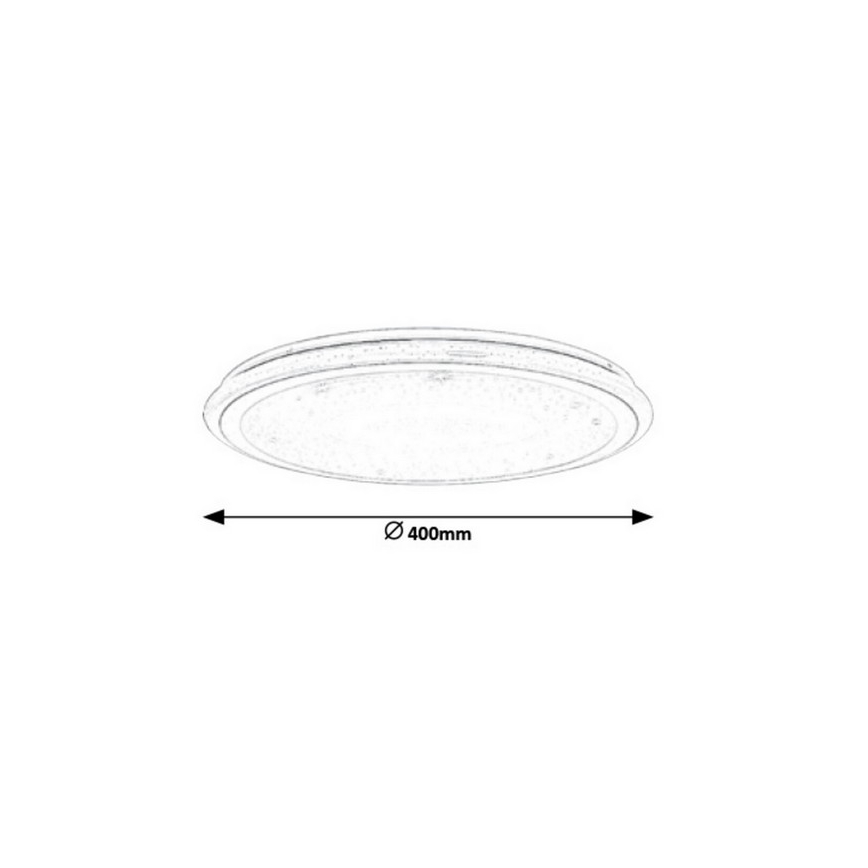 Rabalux - Plafonnier LED dimmable avec télécommande RGB LED/32W/230V Ø 40 cm