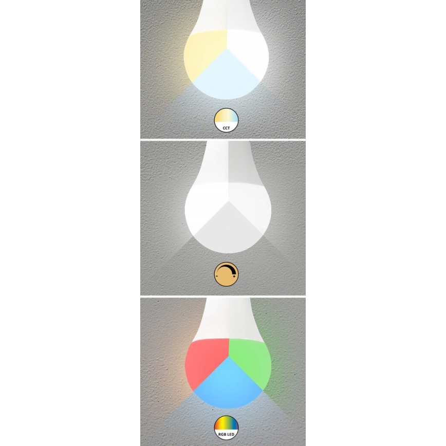 Rabalux - Ampoule LED RVB à intensité variable GU10/5W/230V Wi-Fi 3000-6500K