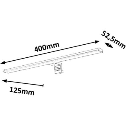 Rabalux - Eclairage de miroir LED salle de bain LED/8W/230V IP44 40cm