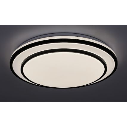 Rabalux - Plafonnier LED à intensité variable LED/40W/230V 3000-6500K noir + télécommande