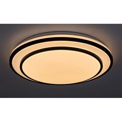 Rabalux - Plafonnier LED à intensité variable LED/40W/230V 3000-6500K noir + télécommande