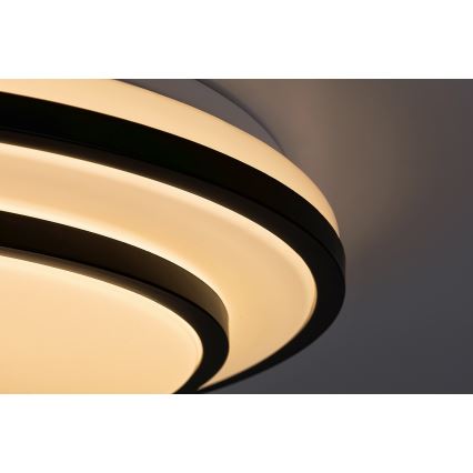 Rabalux - Plafonnier LED dimmable LED/40W/230V 3000-6500K noir Ø 49 cm + télécommande
