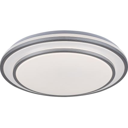 Rabalux - LED Plafonnier dimmable LED/40W/230V 3000-6500K argenté Ø 49 cm + télécommande