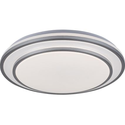 Rabalux - LED Plafonnier dimmable LED/40W/230V 3000-6500K argenté Ø 49 cm + télécommande