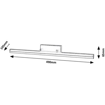 Rabalux - Luminaire miroir salle de bain LED/12W/230V 49 cm IP44