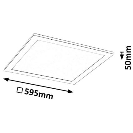 Rabalux - Panneau LED/40W/230V 60x60cm