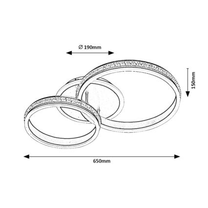 Rabalux - Lustre LED LED/50W/230V