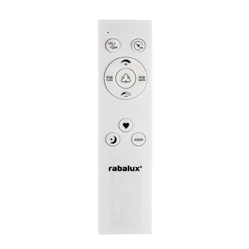 Rabalux - Plafonnier à intensité variable RGB LED/22W/230V Wi-Fi Tuya + Télécommande
