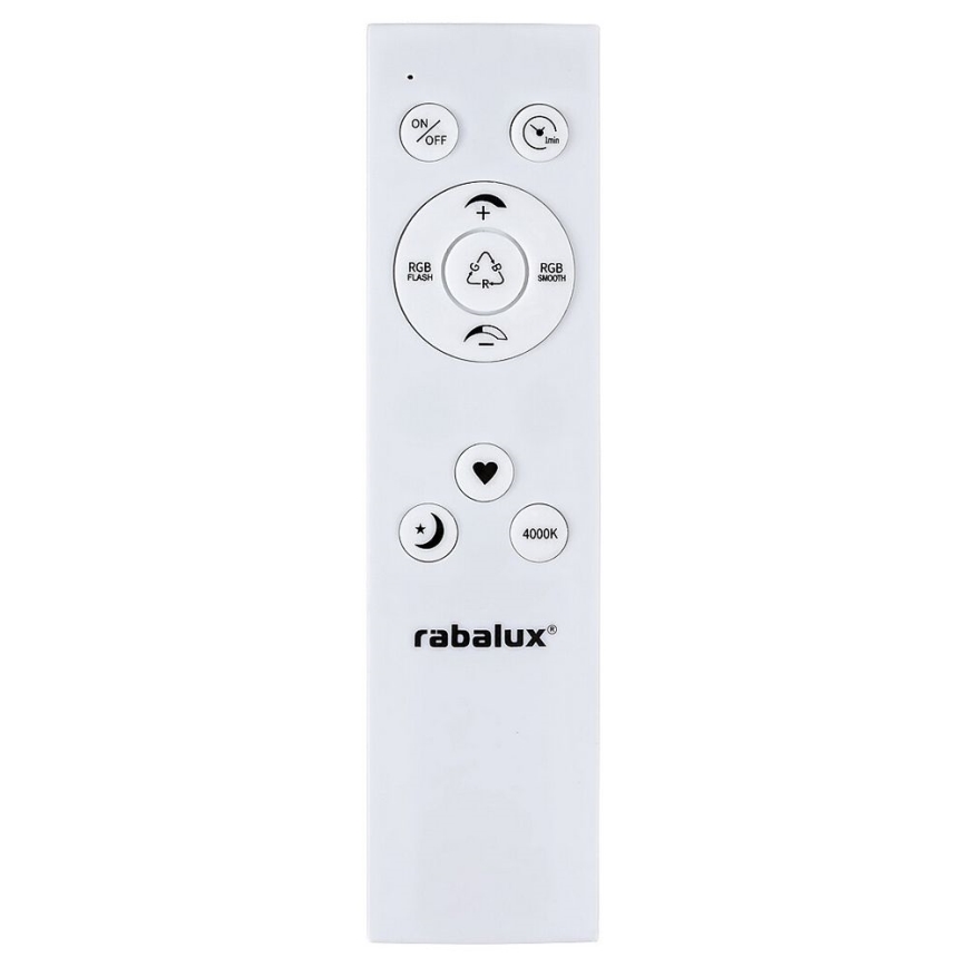 Rabalux - Plafonnier à intensité variable RGB LED/22W/230V Wi-Fi Tuya + Télécommande
