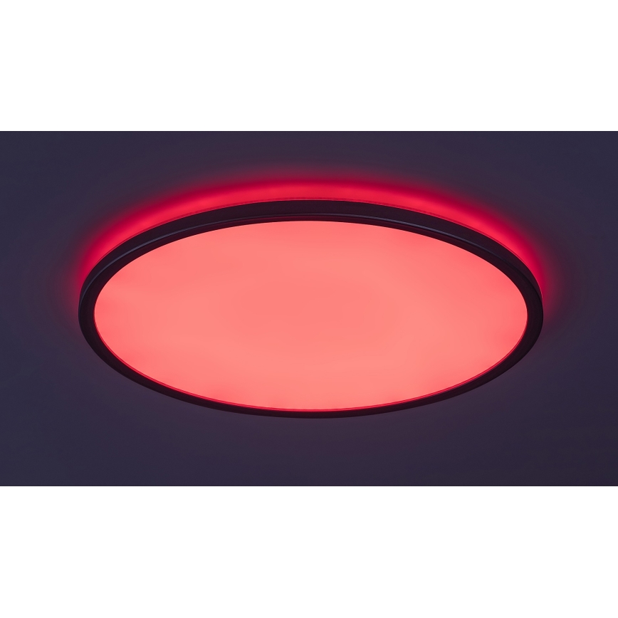 Rabalux - Plafonnier LED RGB dimmable, 22 W, 230 V, Wi‑Fi Tuya + télécommande, Ø 41,5 cm