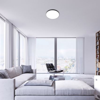 Rabalux - Plafonnier LED RGB dimmable, 22 W, 230 V, Wi‑Fi Tuya + télécommande, Ø 41,5 cm