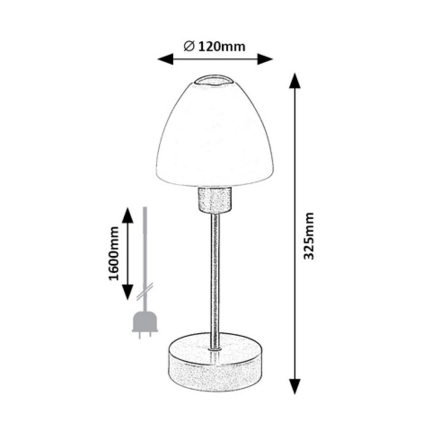 Rabalux - Lampe de table à intensité variable 1xE14/40W/230V chromé mat
