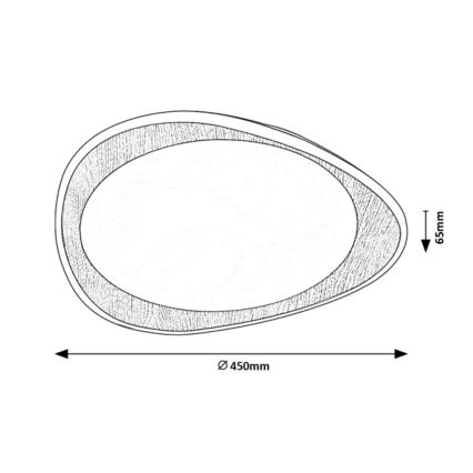 Rabalux - Plafonnier LED LED/24W/230V