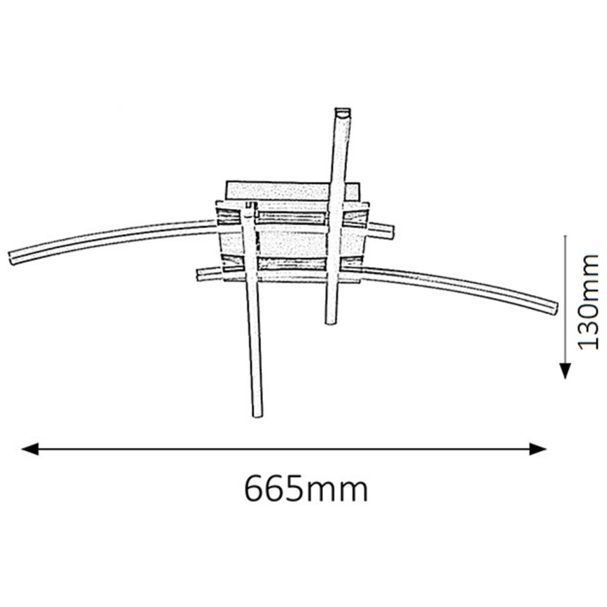 Rabalux - Plafonnier 4xLED/6W/230V 48x66,5 cm