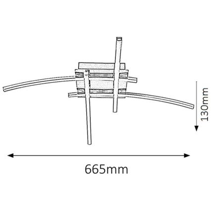 Rabalux - Plafonnier LED 4xLED/6W