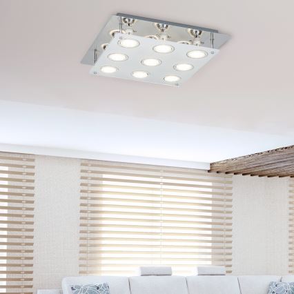 Rabalux - Plafonnier LED NAOMI 9xGU10/5W 38x38 cm