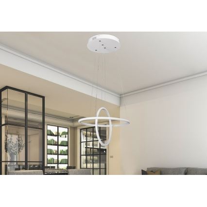 Rabalux 2544 - Lustre LED DONATELLA LED/37W/230V blanc