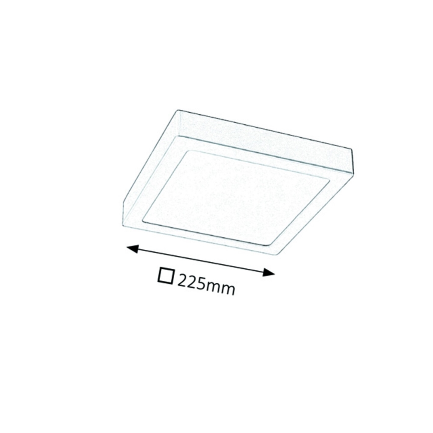 Rabalux - Plafonnier LED/18W/230V