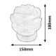 Rabalux - Lampe de sel (Himalaya) 1xE14/15W/230V acacia 3,5 kg