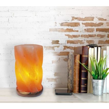 Rabalux - Lampe de sel 1xE14/15W/230V acacia 3,6 kg