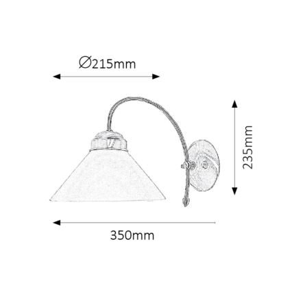 Rabalux - Applique murale 1xE27/60W/230V