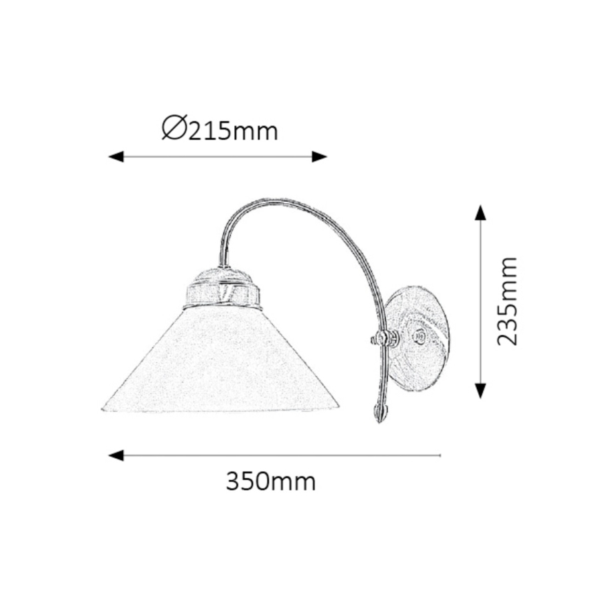 Rabalux - Applique murale 1xE27/60W/230V