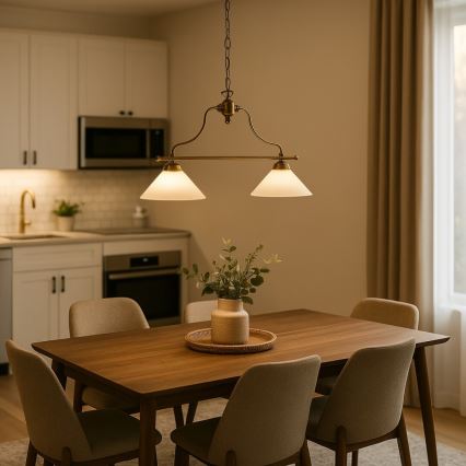 Rabalux 2707 - Lustre avec chaîne MARIAN 2xE27/60W/230V