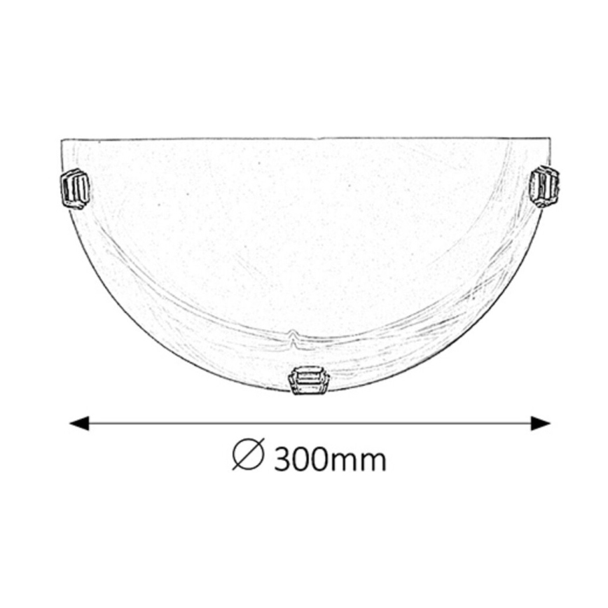 Rabalux - Applique murale 1xE27/60W/230V en verre d'albâtre