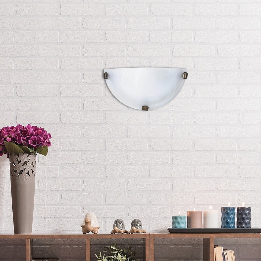 Rabalux - Applique murale 1xE27/60W/230V en verre d'albâtre