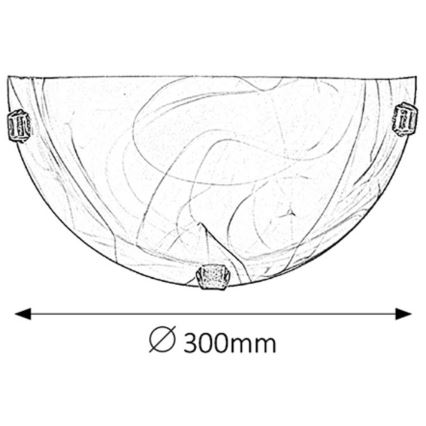 Rabalux - Applique murale 1xE27/60W/230V