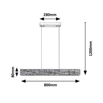 Rabalux  - Suspension filaire LED LED/34W/230V