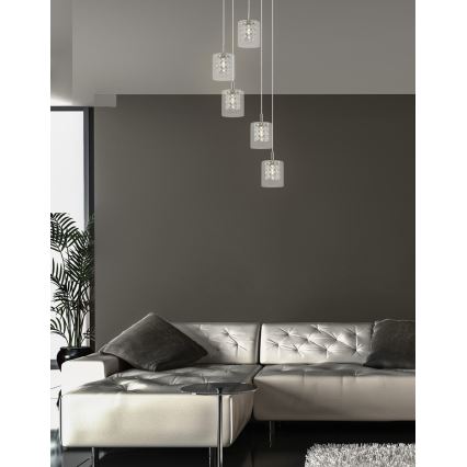 Rabalux - Suspension filaire en cristal 5xG9/40W/230V