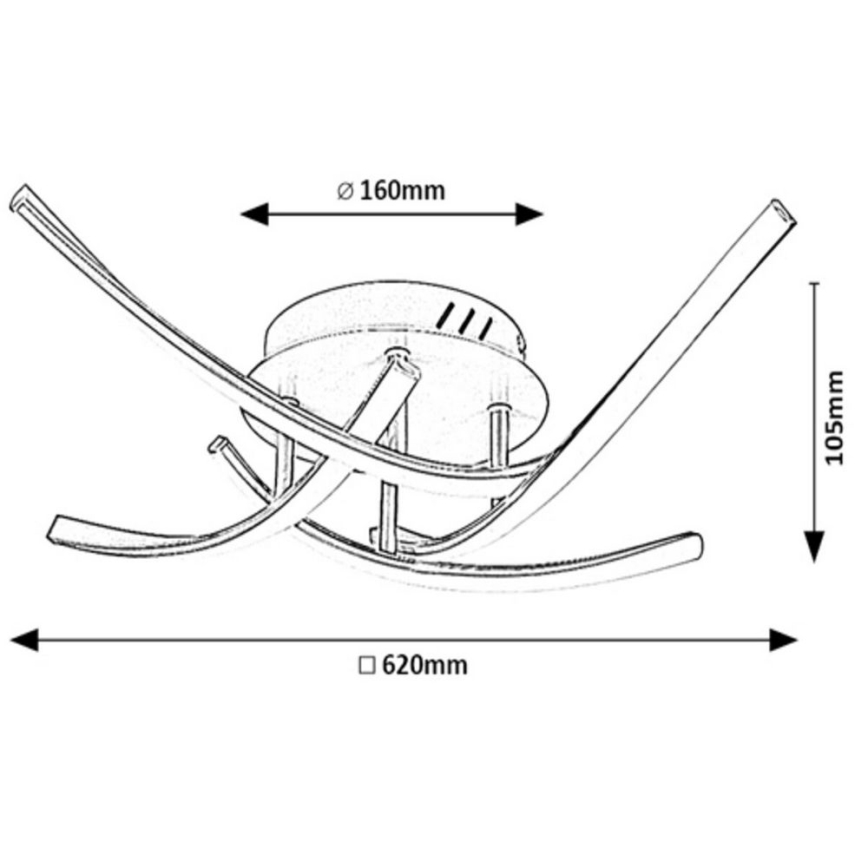 Rabalux - Lustre monté en surface LED 4xLED/30W/230V 4000K